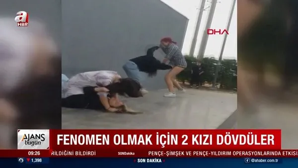 İzmir'de genç kızlardan skandal görüntüler! Fenomen olmak isteyen kızlar, kendilerinden küçük 2 kızı böyle dövdü