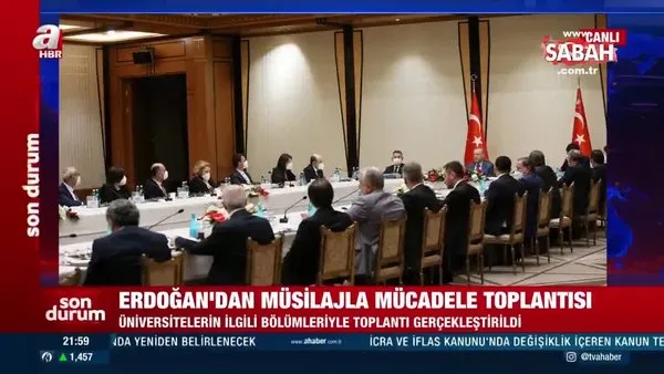 SON DAKİKA! Başkan Erdoğan'dan müsilajla mücadele toplantısı | Video