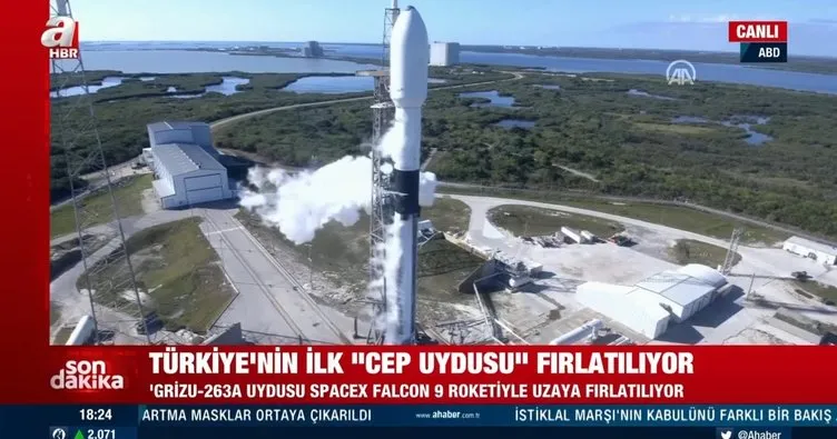 Son dakika: Uzaya fırlatılan Türkiye’nin ilk cep uydusu ’Grizu-263A’dan başarıyla sinyal alındı!