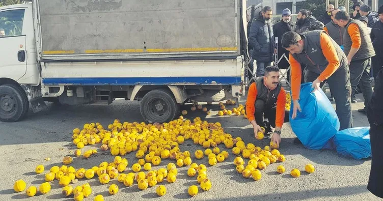 İBB önünde ayva protestosu