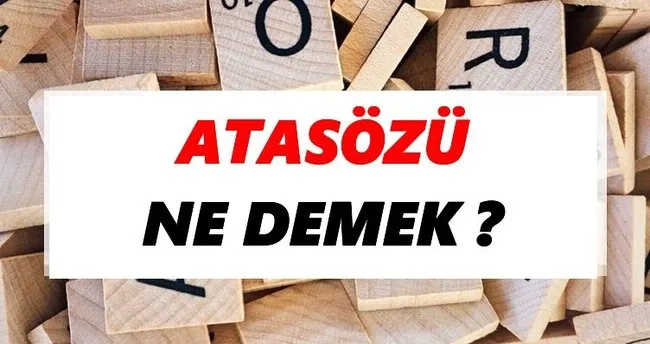 Atasözü Ne Demek? TDK’ya Göre Atasözü Sözlük Anlamı Nedir?