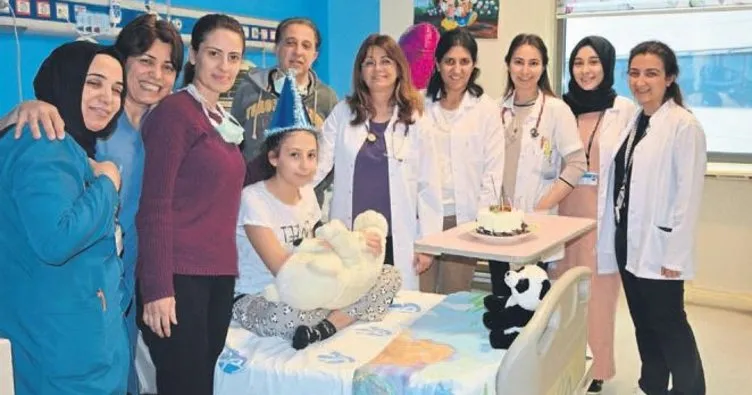 Kalp hastası Talya’ya sürpriz parti