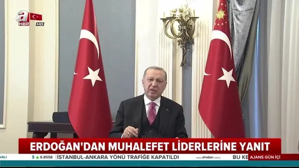 Cumhurbaşkanı Erdoğan'dan muhalefet liderlerine yanıt! Bu mesajıyla son noktayı koydu | Video