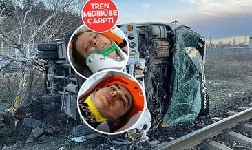 Son dakika: Kırklareli’de tren midibüse çarptı: 27 yaralı!