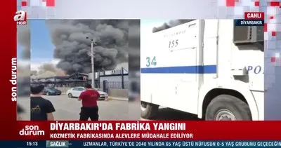 Son Dakika: Diyarbakır’da kozmetik fabrikasında yangın! | Video