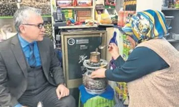 Valiye kahve ikramı