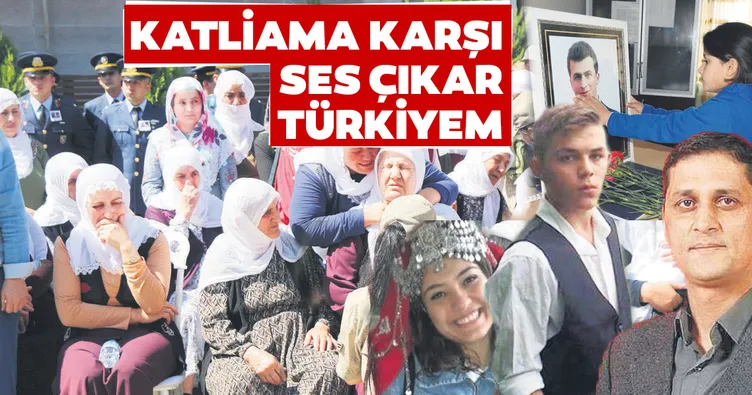 Katliama karşı ses çıkar Türkiyem