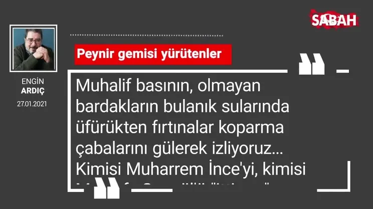 Engin Ardıç | Peynir gemisi yürütenler