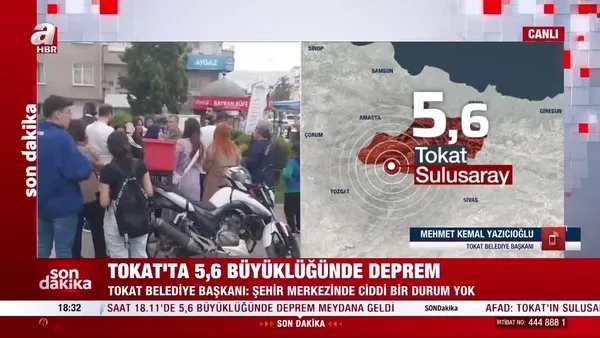 SON DAKİKA | AFAD duyurdu: Tokat'ta 5.6 büyüklüğünde deprem! Tokat Belediye Başkanı Yazıcıoğlu'ndan açıklama!