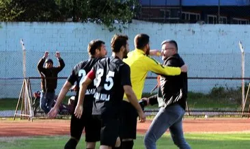 Salihli Belediyespor - Aliağa Futbol maçında 9 kırmızı kart