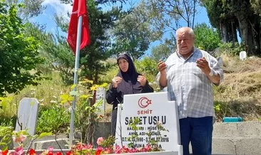 15 Temmuz Şehidi Samet Uslu’nun ailesi 8.yıl dönümünde oğullarının kabri başında dualar etti #trabzon