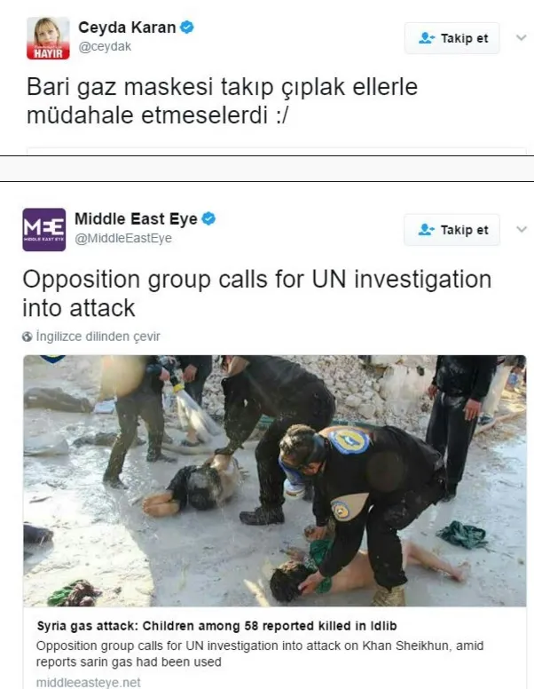 Cumhuriyet yazarı İdlib'teki katliam ile dalga geçti-1