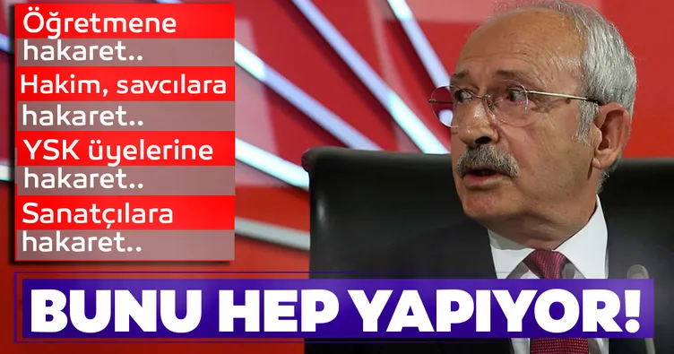 Kemal Kılıçdaroğlu bunu hep yapıyor!