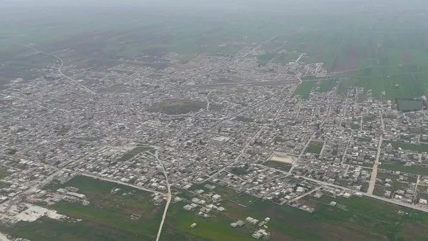 Teröristlerden arındırılan Tel Rıfat havadan işte böyle görüntülendi