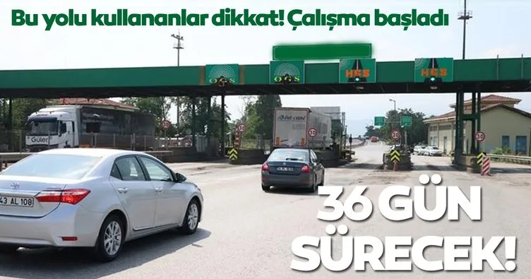 Anadolu Otoyolu’nda çalışma! O kısım 36 gün trafiğe kapatılacak...