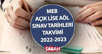 AÖL sınavları ne zaman yapılacak, online mı yüz yüze mi olacak? MEB Açık Lise 1. Dönem AÖL sınav tarihleri 2022-2023
