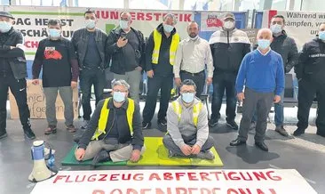 Türk işçiler açlık grevinde