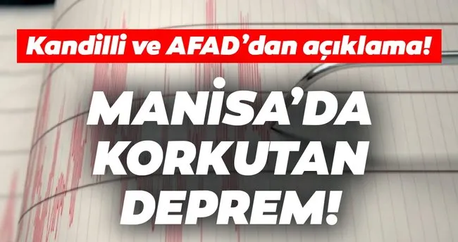 Son Dakika Haberi Manisa Da Korkutan Deprem Afad Ve Kandilli