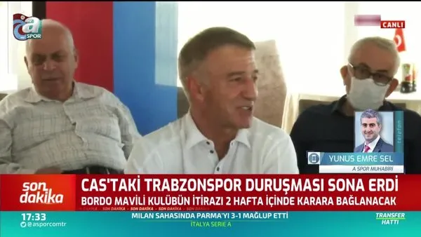 CAS Trabzonspor'la ilgili kararını 2 hafta sonra verecek