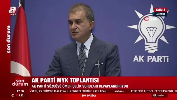 AK Parti Sözcüsü Ömer Çelik'ten 