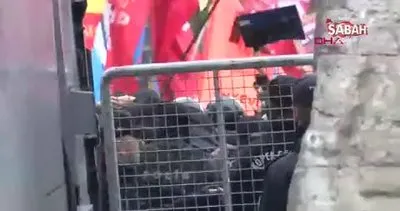Saraçhane’de kaldırım taşı atılan çok sayıda polis yaralandı | Video