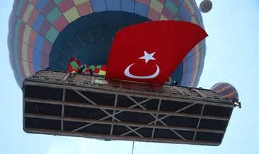 Balonlar Türk Bayrakları ile donatıldı