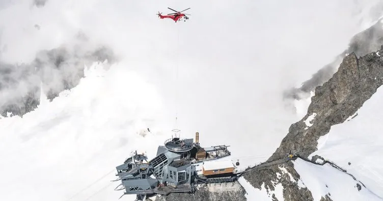 Mont Blanc’ın tepesinde aksiyon