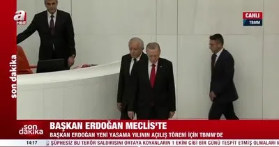Başkan Erdoğan meclise gelince CHP ve HDP’liler ayağa kalkmadı | Video