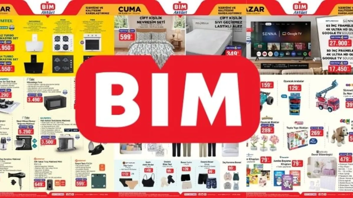 BİM 4-9 EYLÜL AKTÜEL KATALOĞU | BİM’de hangi ürünler raflarda olacak? Mutfak ürünleri, küçük ev aletleri…