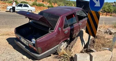 Besni’de otomobil refüje devrildi! 3 yaralı #adiyaman