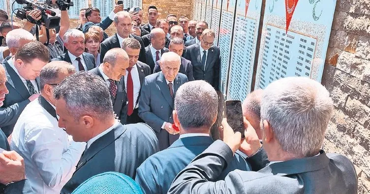 Ülkücü şehitlere vefa