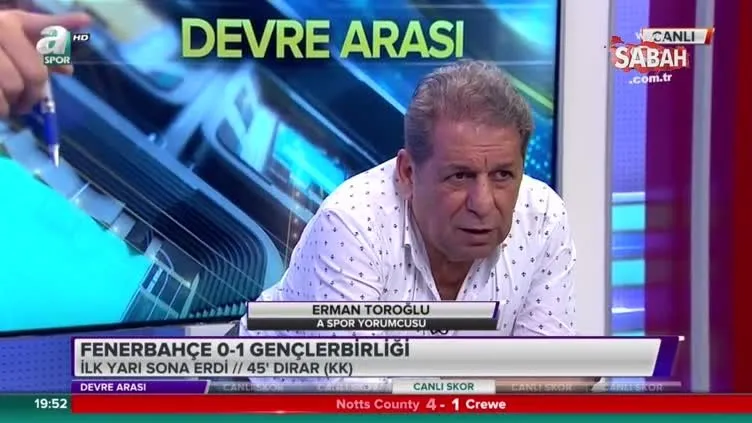 Erman Toroğlu: Gol tamamen Volkanın hediyesi