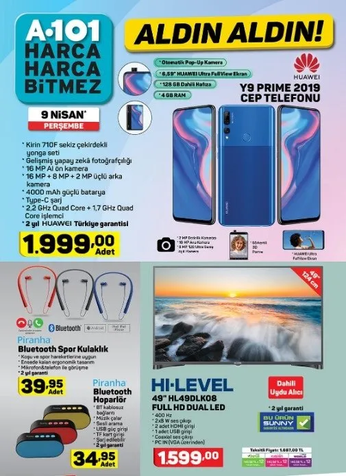 a101 9 nisan aktuel urunler katalogu