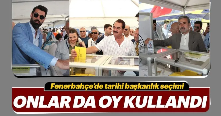 Fenerbahçe başkanlık seçiminden kareler
