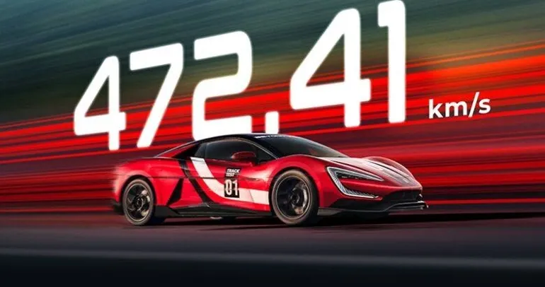 Dünya hız rekorunu 472.41 km ile kırdı