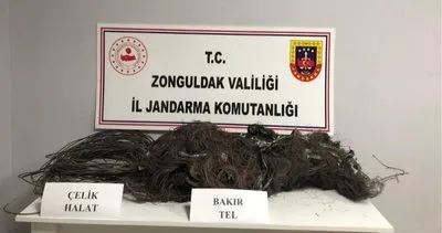 Çaycuma’da kablo hırsızlığı yapan 2 kişi yakalandı #zonguldak
