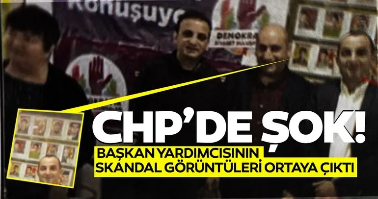 SON DAKİKA | CHP’den skandal görüntüler! PKK paçavrası önünde...