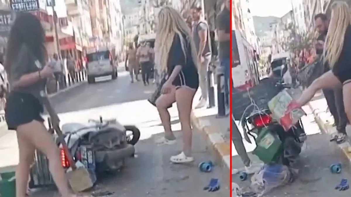 İzmir'de belediye çalışanına saldırı kamerada: Genç kızlar hakkında flaş gelişme!