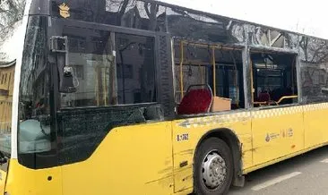 Sarıyer’de İETT otobüsü ile kamyonet çarpıştı: 2 yaralı!