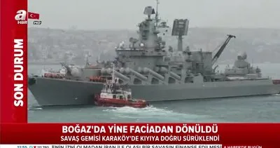 İstanbul Boğazı’nda Rus savaş gemisi faciası son anda önlendi! Kıyı emniyeti gemisinin müdahale anı görüntüleri ortaya çıktı...