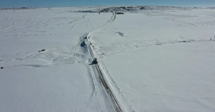 Büyükşehir’den kırsalda karla mücadele çalışması devam ediyor