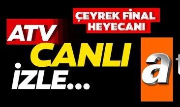 Yeni Malatyaspor - Galatasaray ATV canlı izle! Galatasaray maçı ATV canlı izle...
