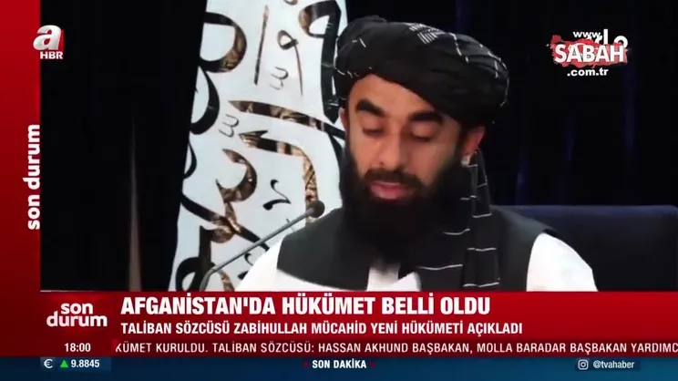Son dakika: Taliban Sözcüsü Mücahid, Afganistan’ı yönetecek yeni hükümeti açıkladı | Video