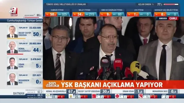 SON DAKİKA: YSK Başkanı Ahmet Yener'den 14 Mayıs seçimleri açıklaması: Veri girişinde aksama yok! | Video