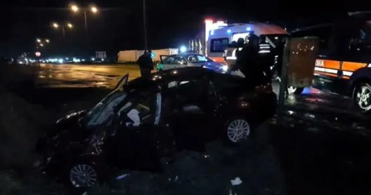 Edirne’de TIR ile otomobil çarpıştı: 5 yaralı