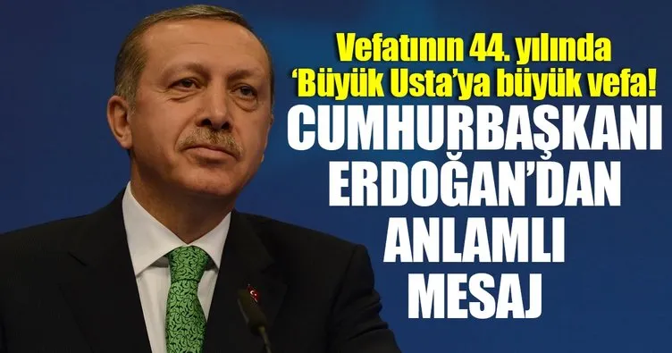 Cumhurbaşkanı Erdoğan’dan ’Aşık Veysel’ mesajı!