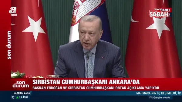 Son dakika: Sırbistan ile anlaşmalar imzalandı! Başkan Erdoğan'dan önemli açıklamalar | Video