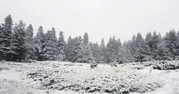 Ankara’da yüksek kesimlere kar yağdı