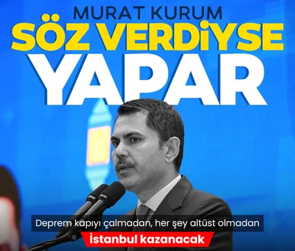 İBB Başkan adayı Kurum: Deprem kapıyı çalmadan, her şey altüst olmadan, İstanbul kazanacak