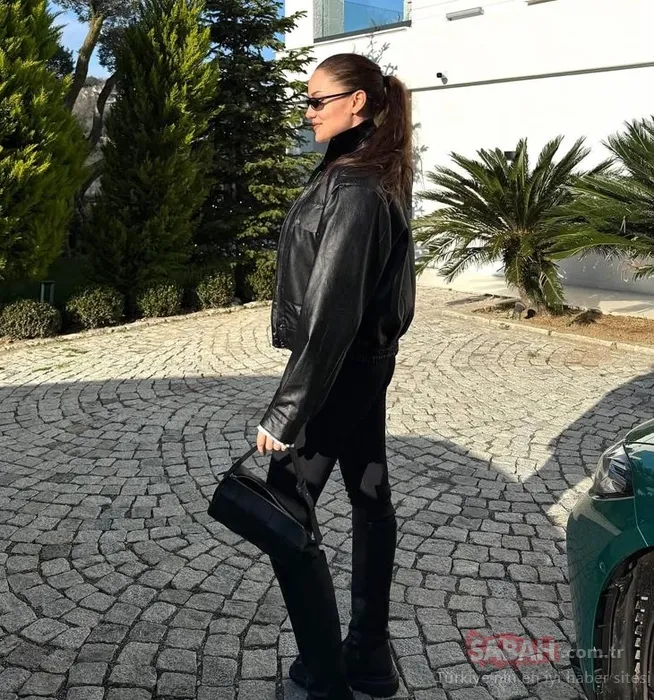 Siyahlar içindeki Fahriye Evcen yine çok fit! Yepyeni paylaşımına beğeni yağdı!